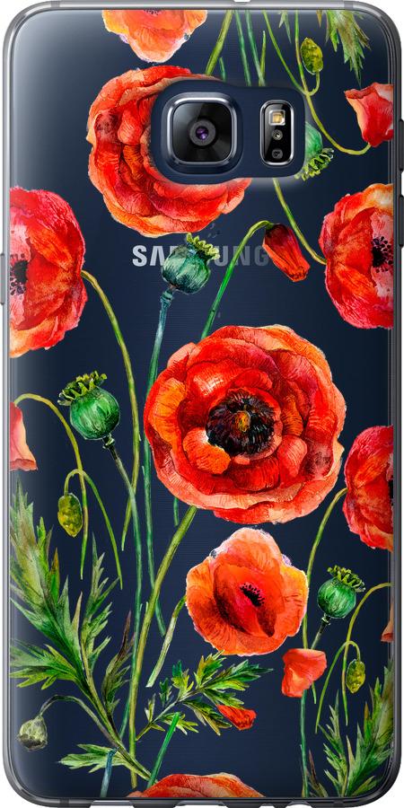 Чехол на Samsung Galaxy S6 Edge Plus G928 Нарисованные маки