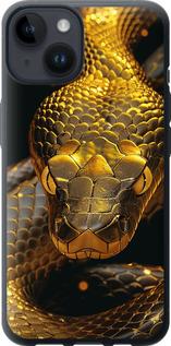 Чехол на iPhone 14 Golden snake