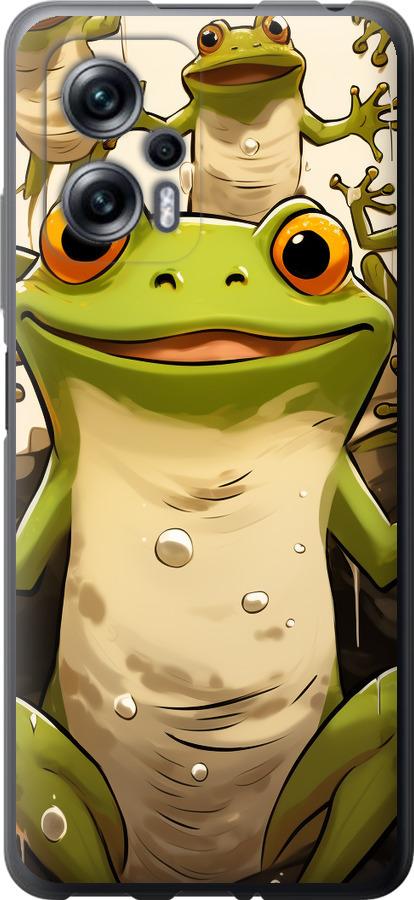 Чехол на Xiaomi Redmi Note 11T Pro Веселая жаба