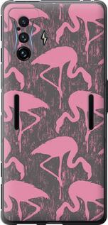 Чехол на Xiaomi Poco F4 GT Vintage-Flamingos