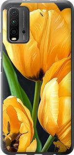 Чехол на Xiaomi Redmi 9T Желтые тюльпаны
