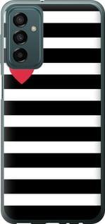 Чехол на Samsung Galaxy M23 M236B Черно-белые полосы