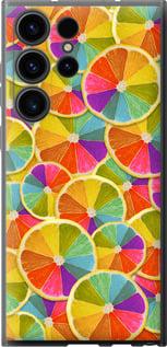 Чехол на Samsung Galaxy S23 Ultra Разноцветные дольки лимона