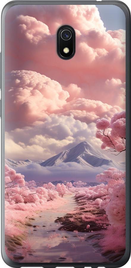 Чехол на Xiaomi Redmi 8A Розовые облака