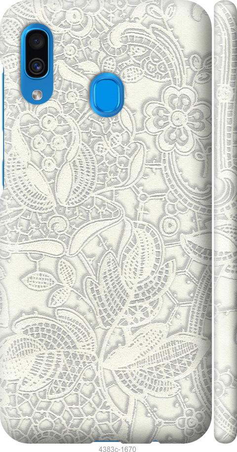 Чехол на Samsung Galaxy A30 2019 A305F Белое кружево
