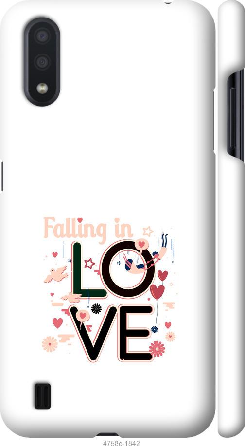 Чехол на Samsung Galaxy A01 A015F falling in love