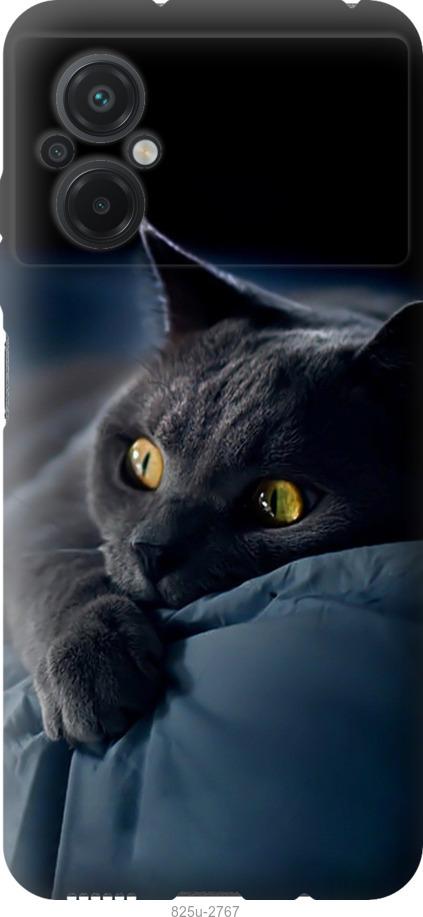 Чехол на Xiaomi Poco M5 Дымчатый кот