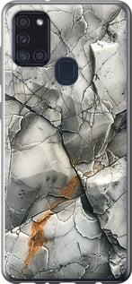 Чехол на Samsung Galaxy A21s A217F Серый мрамор