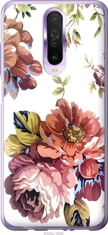 Чехол на Xiaomi Redmi K30 Vintage flowers