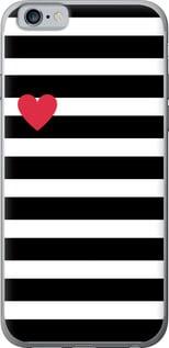 Чехол на iPhone 6s Черно-белые полосы