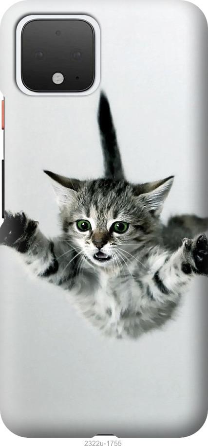 Чехол на Google Pixel 4 Летящий котёнок