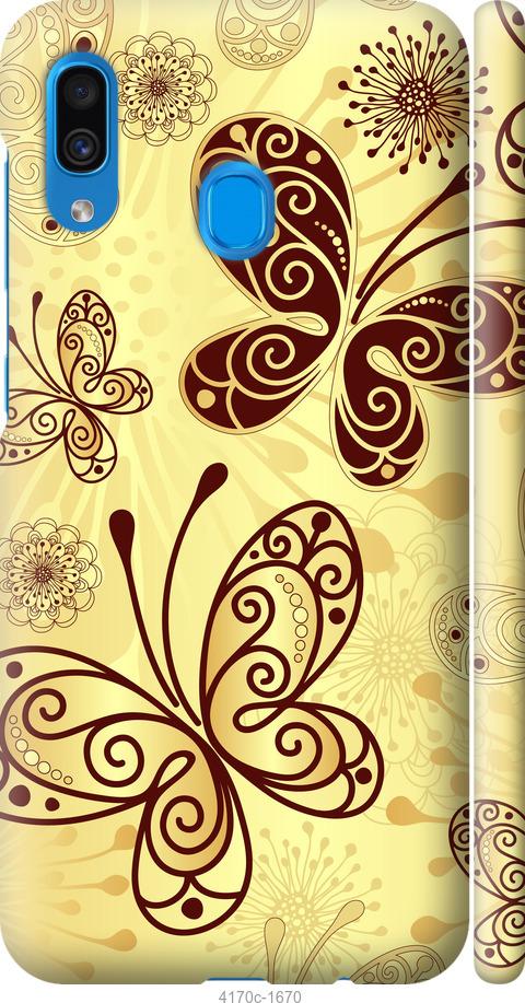 Чехол на Samsung Galaxy A30 2019 A305F Красивые бабочки