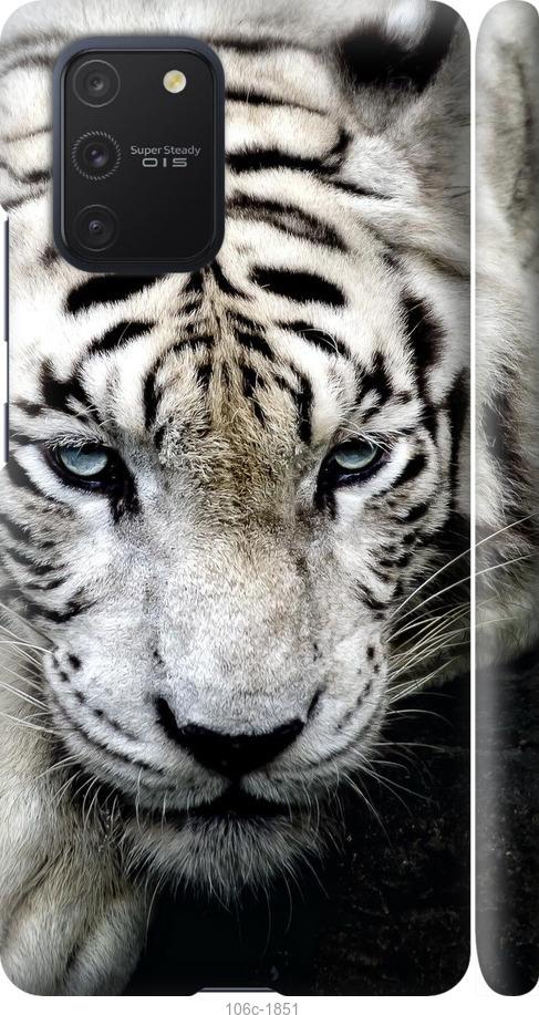 Чехол на Samsung Galaxy S10 Lite 2020 Грустный белый тигр