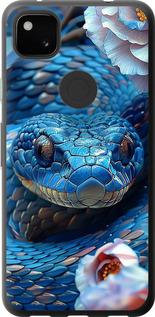 Чехол на Google Pixel 4A Blue Snake