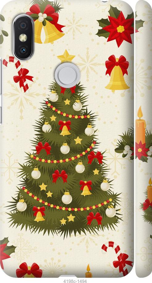 Чехол на Xiaomi Redmi S2 Новогодняя елка