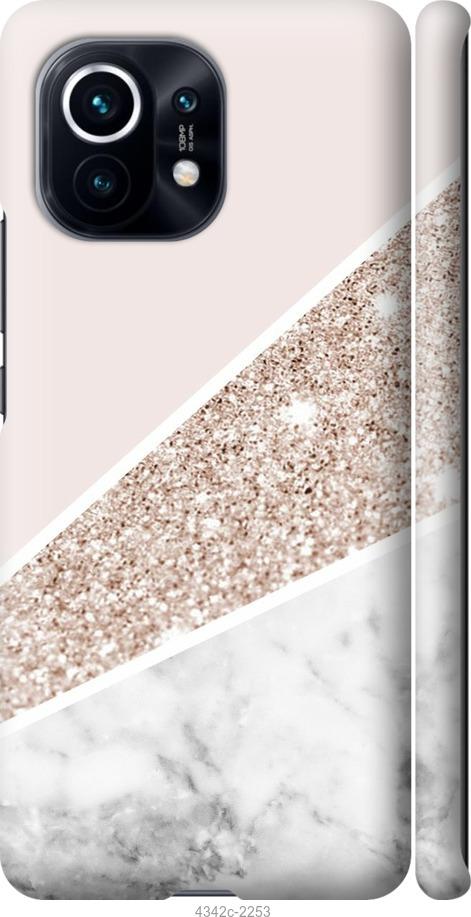Чехол на Xiaomi Mi 11 Пастельный мрамор