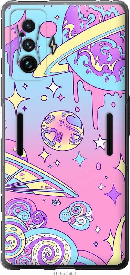 Чехол на Xiaomi Poco F4 GT Розовая галактика