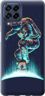 Чехол на Samsung Galaxy M53 M536B Космонавт на скейтборде