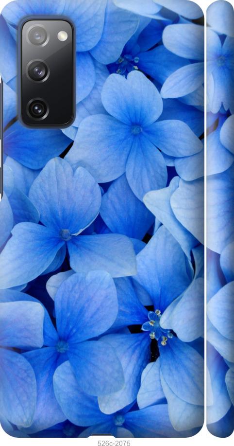 Чехол на Samsung Galaxy S20 FE G780F Синие цветы