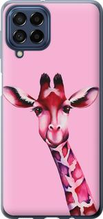 Чехол на Samsung Galaxy M53 M536B Розовая жирафа