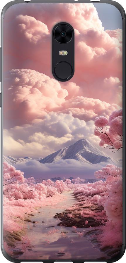 Чехол на Xiaomi Redmi 5 Plus Розовые облака