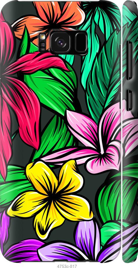 Чехол на Samsung Galaxy S8 Plus Тропические цветы 1