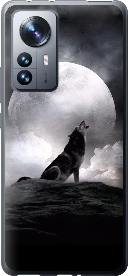 Чехол на Xiaomi 12 Pro Воющий волк