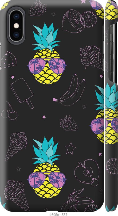 Чехол на iPhone XS Max Summer ananas