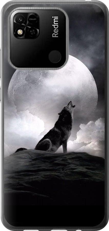 Чехол на Xiaomi Redmi 10A Воющий волк