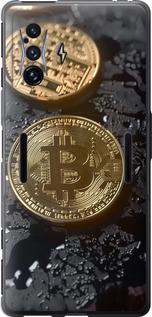 Чехол на Xiaomi Poco F4 GT Вулканический Bitcoin