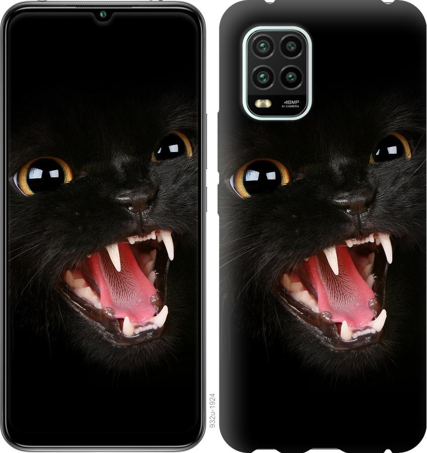 Чехол на Xiaomi Mi 10 Lite Чёрная кошка