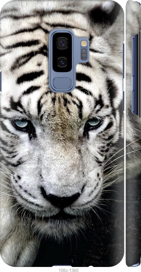 Чехол на Samsung Galaxy S9 Plus Грустный белый тигр