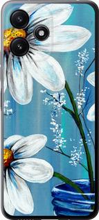 Чехол на Xiaomi Redmi 12 5G Красивые арт-ромашки
