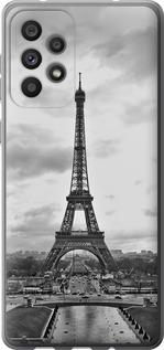 Чехол на Samsung Galaxy A73 A736B Чёрно-белая Эйфелева башня