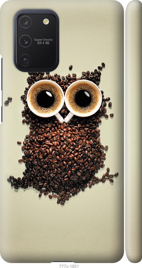 Чехол на Samsung Galaxy S10 Lite 2020 Сова из кофе