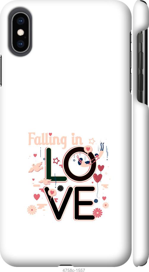 Чехол на iPhone XS Max falling in love