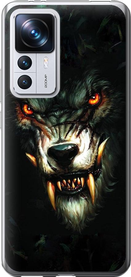 Чехол на Xiaomi 12T Pro Дьявольский волк