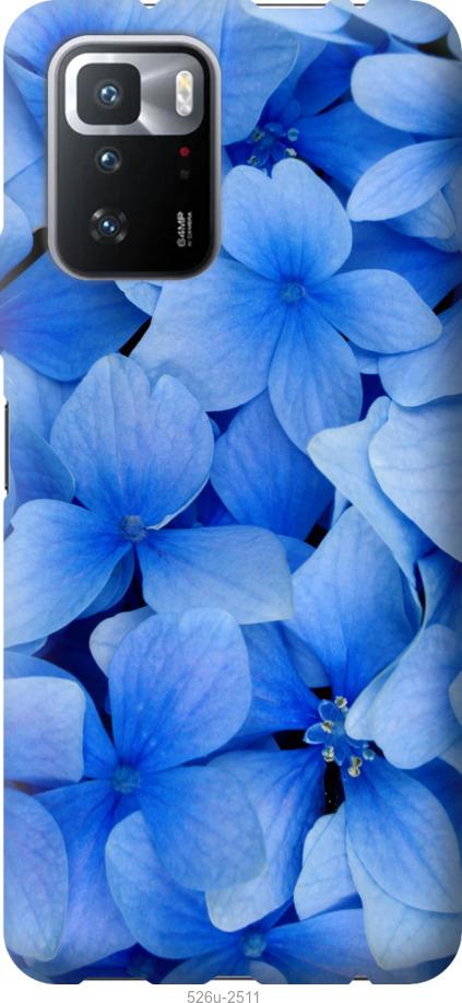 Чехол на Xiaomi Poco X3 GT Синие цветы
