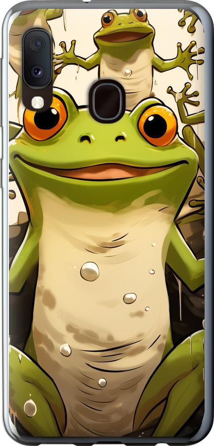 Чехол на Samsung Galaxy A20e A202F Веселая жаба