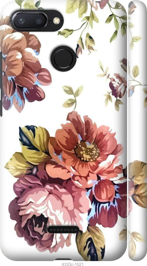 Чехол на Xiaomi Redmi 6 Vintage flowers