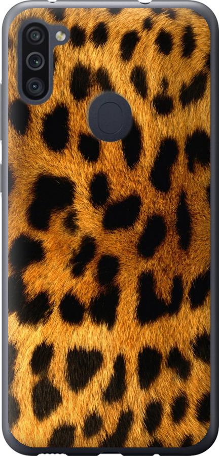 Чехол на Samsung Galaxy M11 M115F Шкура леопарда
