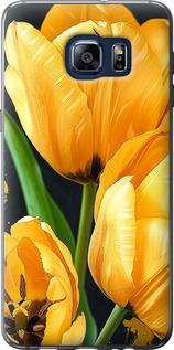 Чехол на Samsung Galaxy S6 Edge Plus G928 Желтые тюльпаны