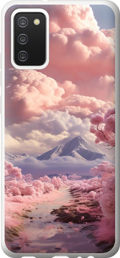 Чехол на Samsung Galaxy A02s A025F Розовые облака
