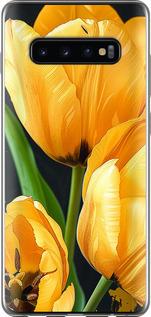 Чехол на Samsung Galaxy S10 Plus Желтые тюльпаны
