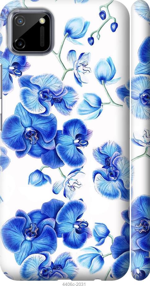 Чехол на Realme C11 2020 Голубые орхидеи