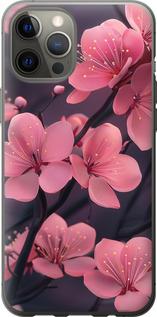 Чехол на iPhone 12 Pro Max Пурпурная сакура