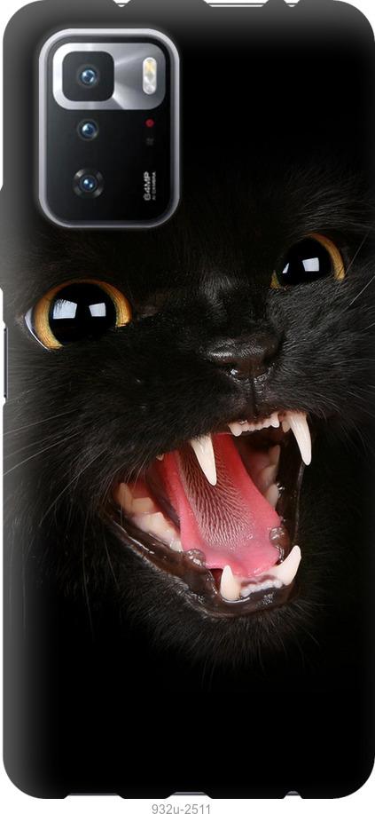 Чехол на Xiaomi Poco X3 GT Чёрная кошка