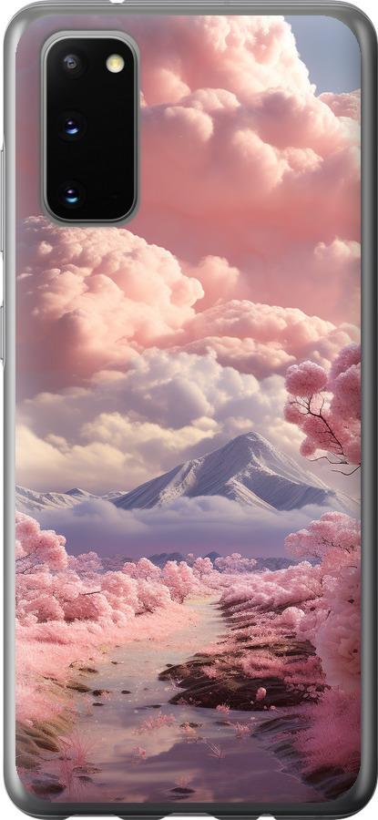 Чехол на Samsung Galaxy S20 Розовые облака