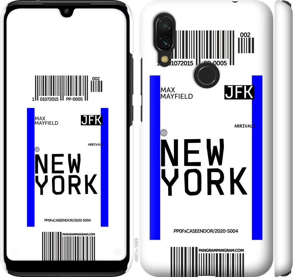 Чехол на Xiaomi Redmi 7 New York