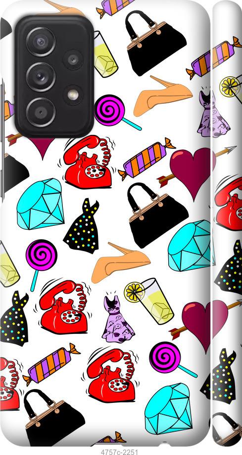 Чехол на Samsung Galaxy A52 stickers